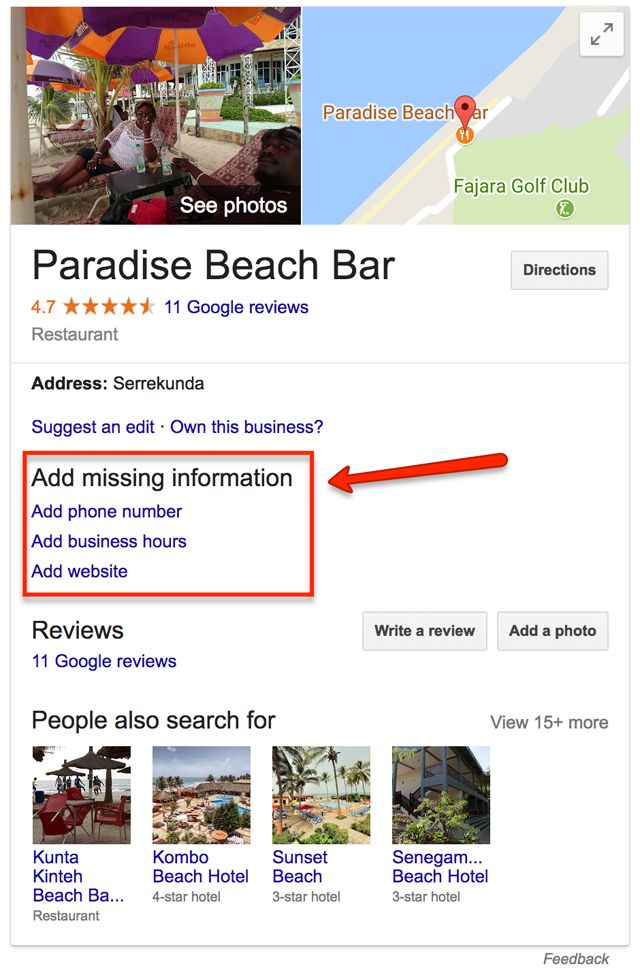 Paradise Beach Bar Gambia