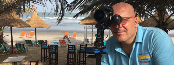 Shooting virtual tour at Poco Loco Beach Bar