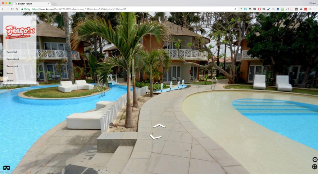 Example of Virtual Tour of Balafon Resort in the Gambia